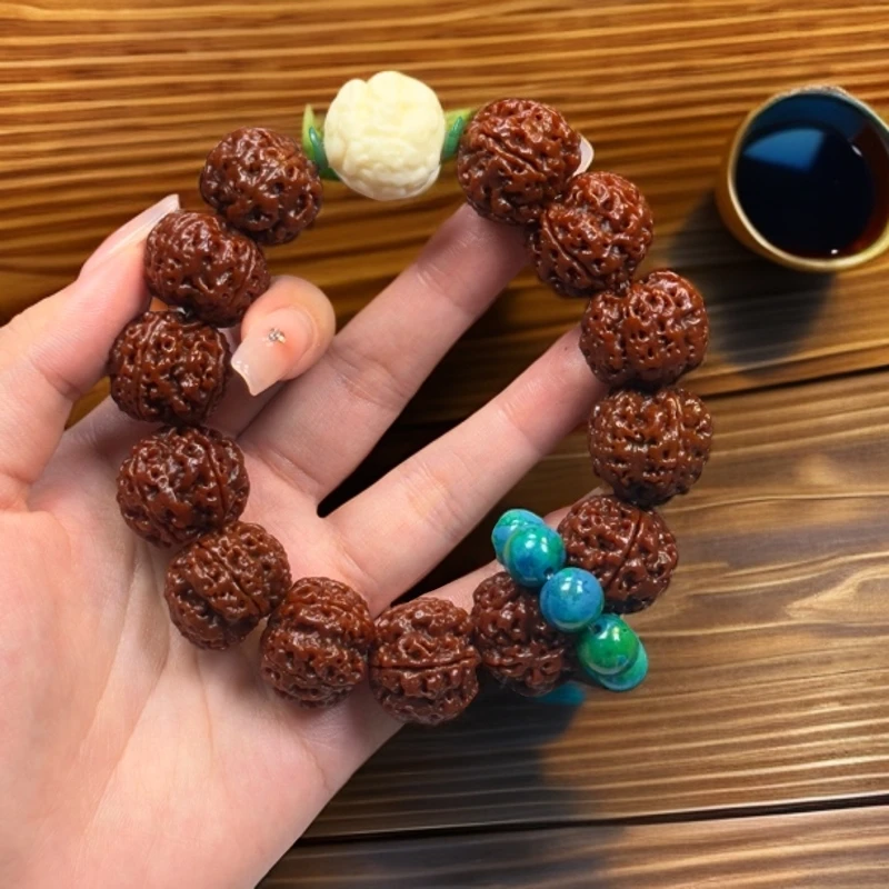 五瓣梅花蜂窝玉化大金刚手串单圈爆肉龙脊单圈手串BLV