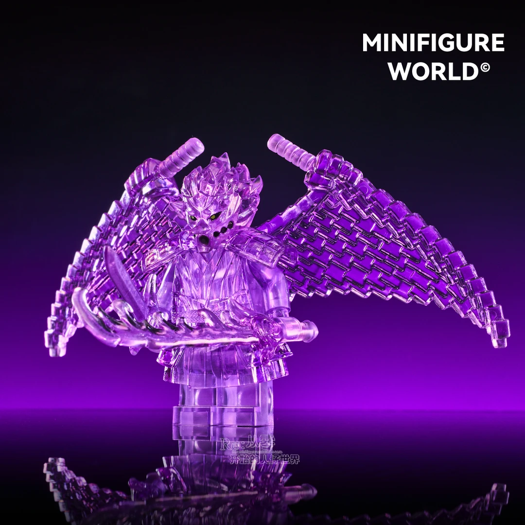 火影忍者须佐能乎宇智波佐助万花筒写轮眼动漫第三方积木人仔玩具