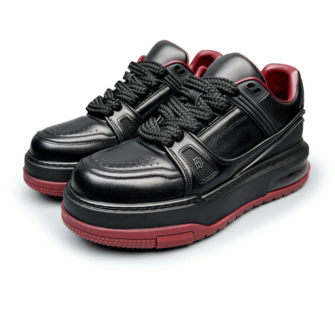 BIEUBRAYR/【情侣款】气垫底牛皮轻奢时尚休闲百搭低帮潮鞋