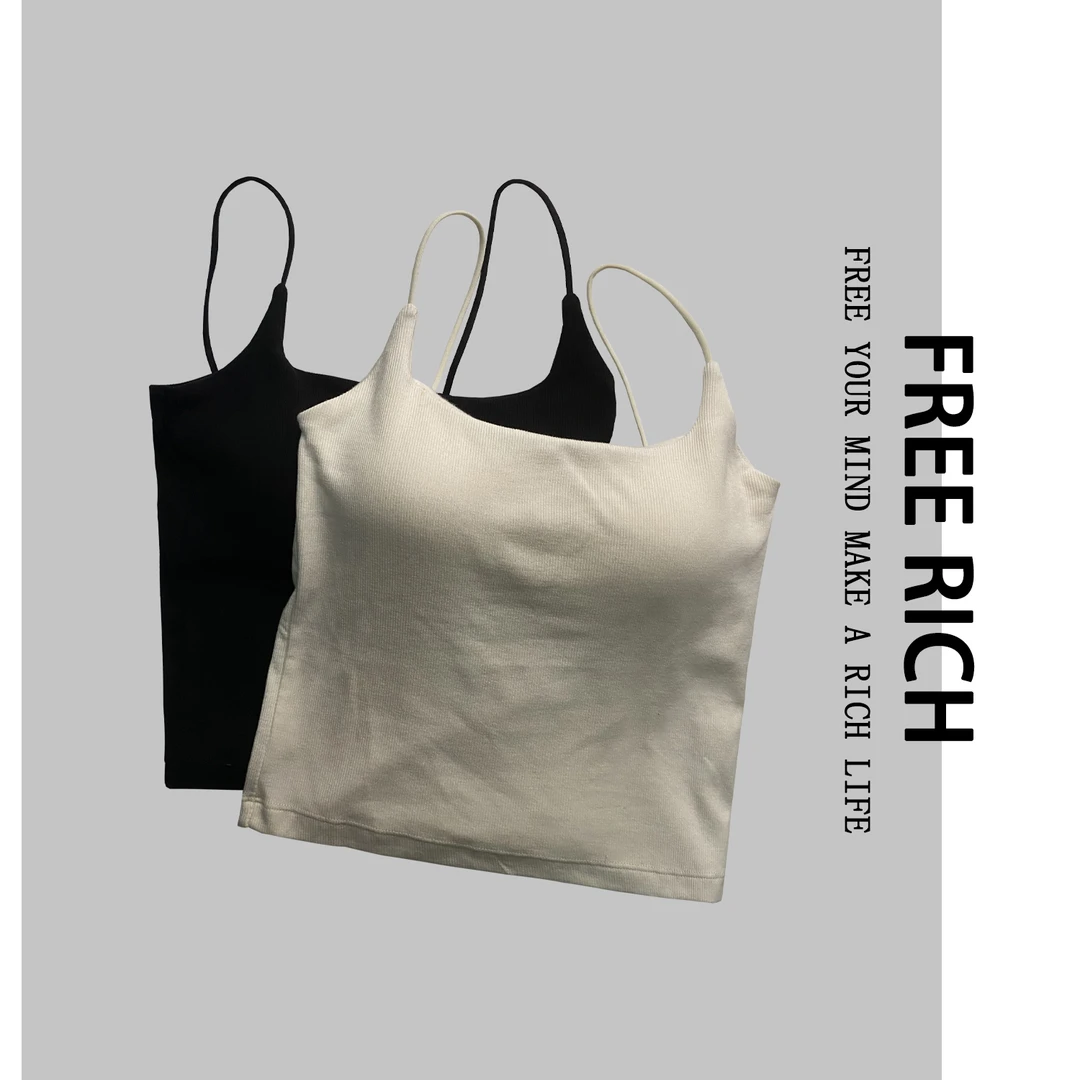 FREE RICH  美背/棉弹瑜伽内外可穿带胸垫美背