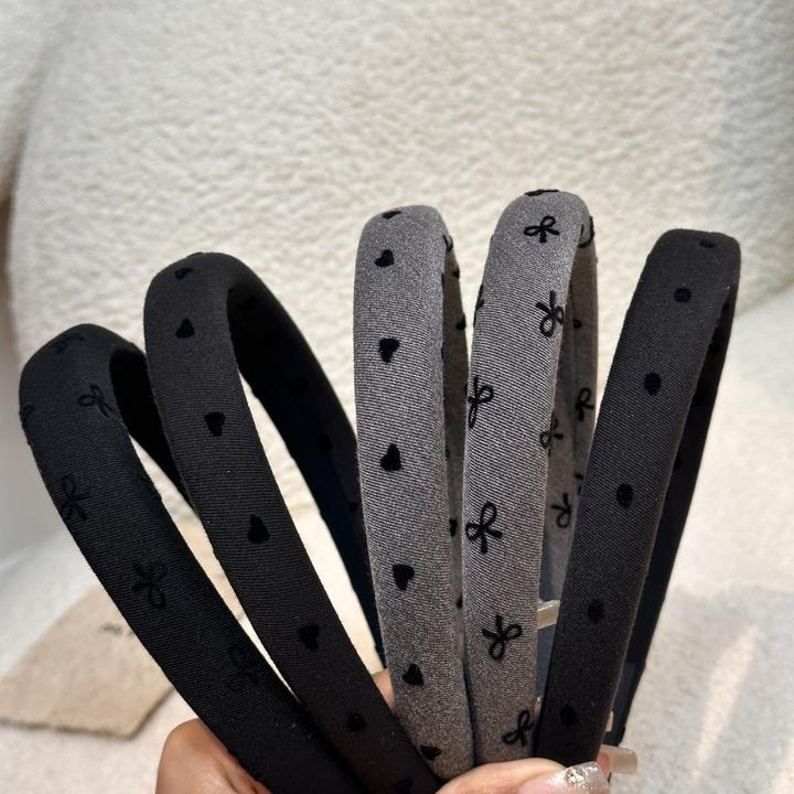 气质波点爱心发箍女2024新款发卡高颅顶压发头箍洗脸防滑发捆头饰