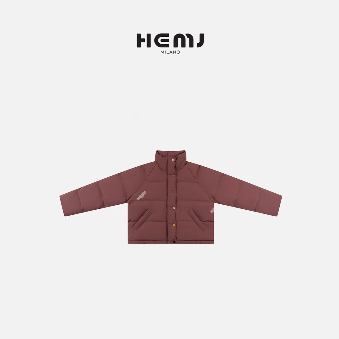 HEMJ 90鹅绒冬季设计感立领保暖羽绒服 MC1D4137