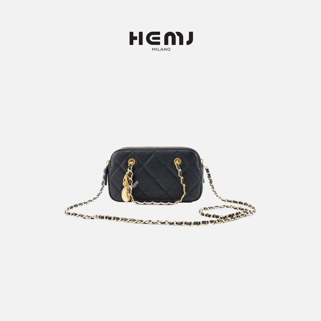HEMJ 一包欢愉 经典斜挎小香风链条包 MC1D3963