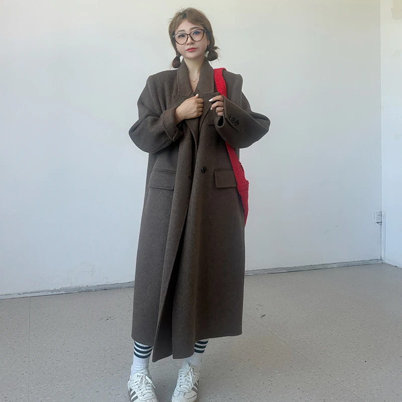 【多乐】24秋冬新款 双面大衣 长款女款