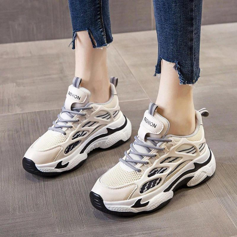 春夏老爹鞋内增高小码女鞋313233厚底显脚小2025运动休闲女鞋厚底