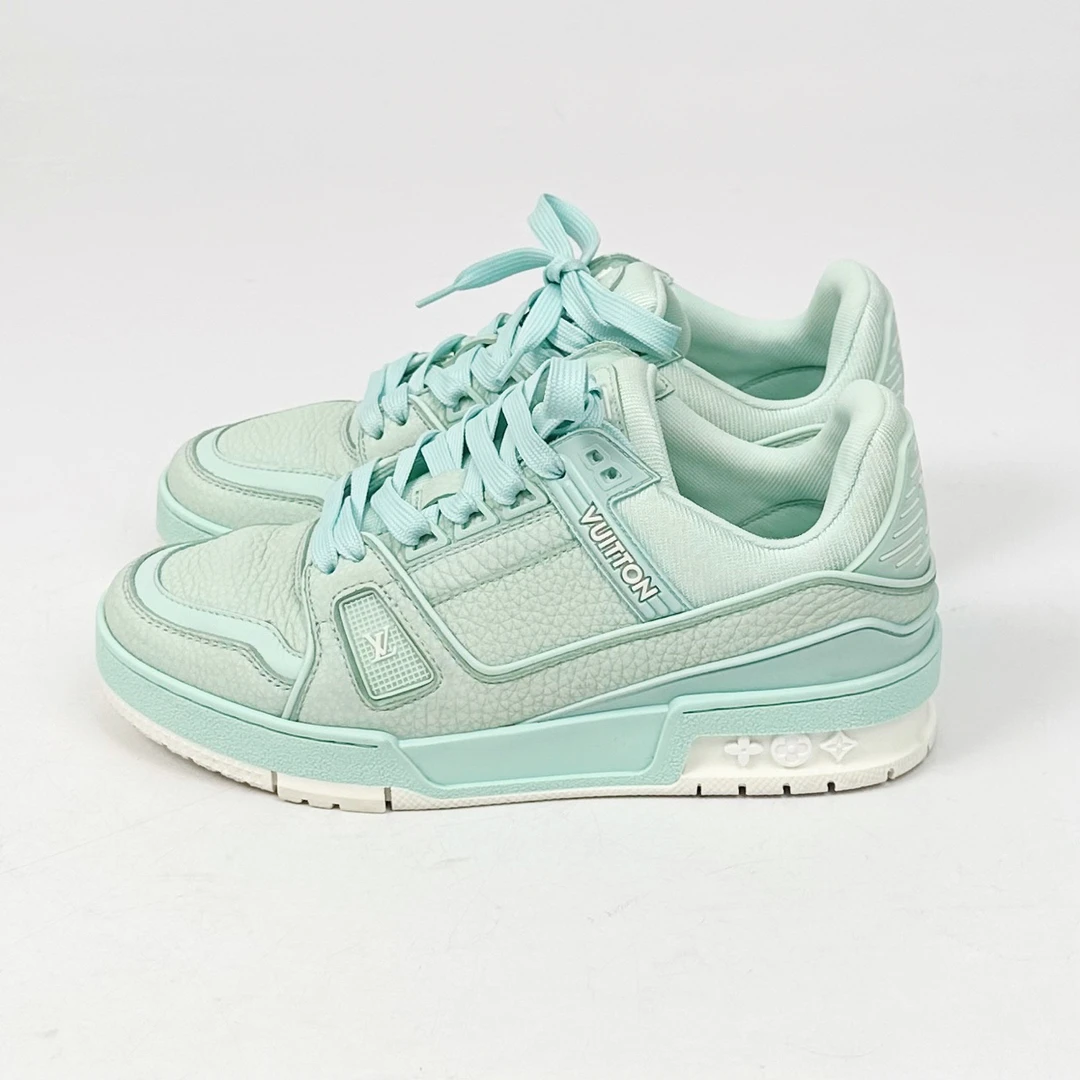 36码 LV路易威登 trainer薄荷绿板鞋 98新 lm890