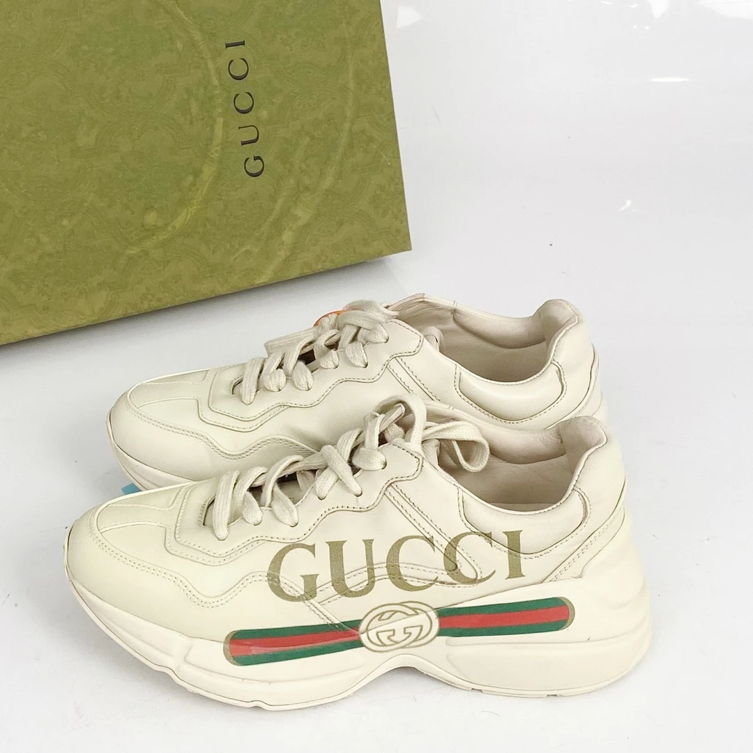 35码 Gucci古驰 腰带老爹鞋 95新 lm502
