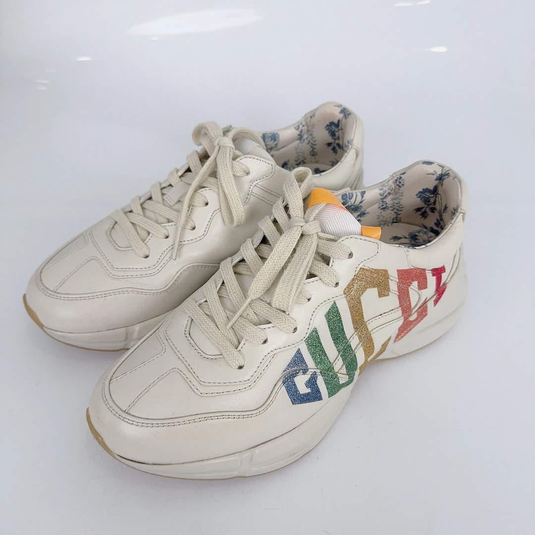 37.5码/Gucci/古驰 彩虹老爹鞋/98新/jm09096