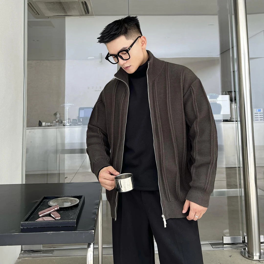 二十二号穿搭【深秋氛围感】秋冬保暖针织衫加厚设计感开衫毛衣外套