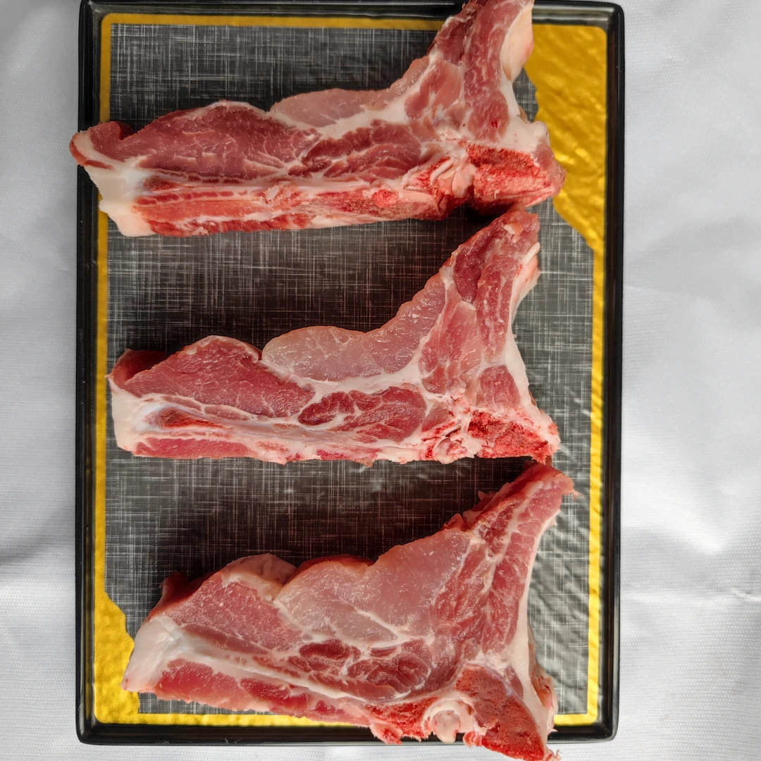 【T字脊骨4斤Ⅲ】天津杂粮土猪冷鲜肉无水无添加放心肉可追溯