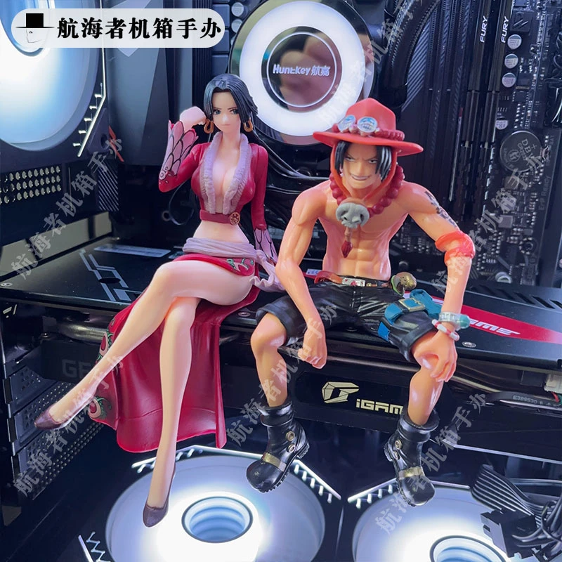 海贼王吧台女帝艾斯动漫手办杀生丸雅儿贝德电脑机箱显卡桌面摆件