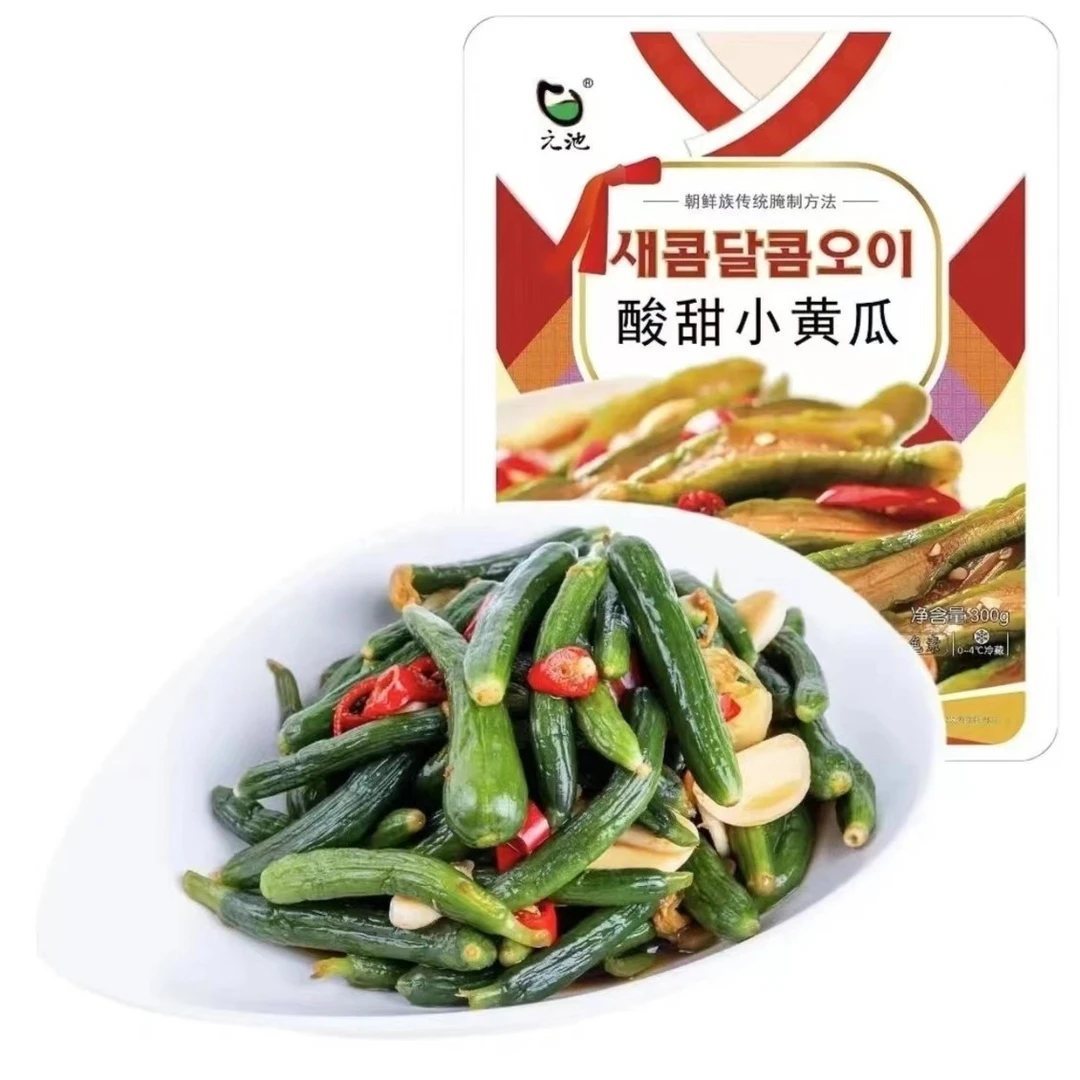 延边元池李窖主地窖酸甜小黄瓜新旧包装随机朝鲜族泡菜咸菜韩国