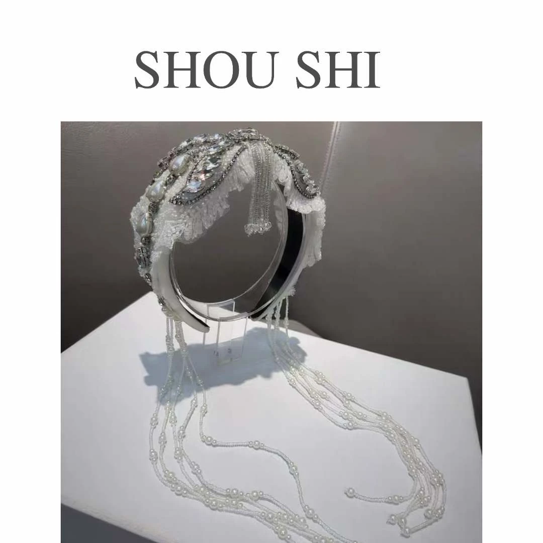 首仕【170】玲姐推荐高级感手工满钻发箍女简约奢华发卡头箍  6054