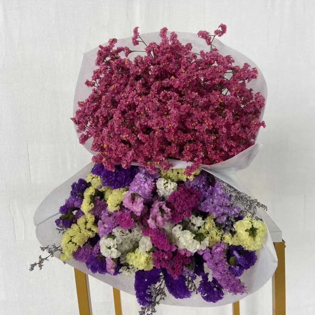 勿忘我水晶花花束家居摆设装饰小清新干花客厅办公室摆件风干花束