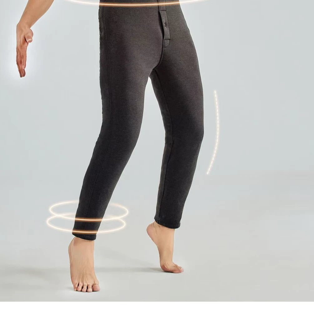 男士加厚超软弹力内穿棉裤