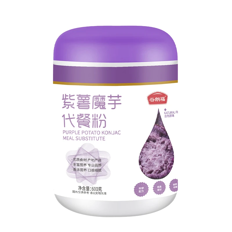 紫薯魔芋代餐粉 饱腹代餐营养早餐 600g 1罐