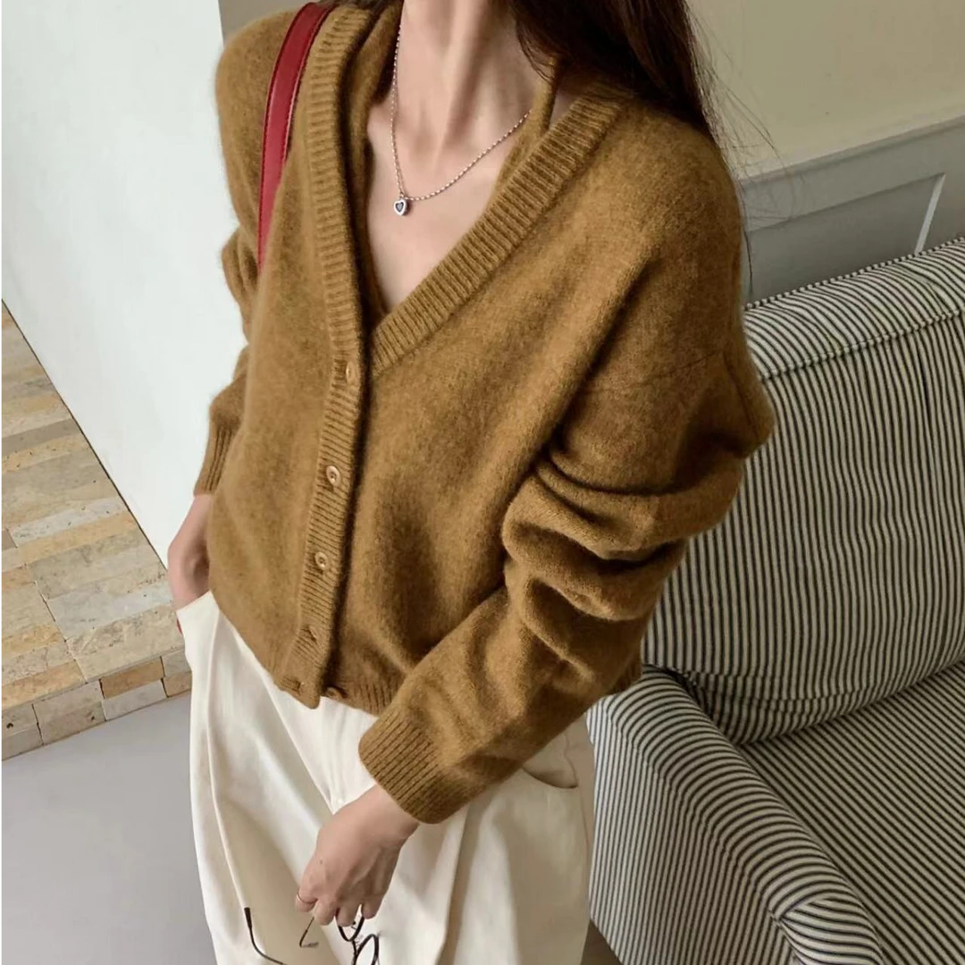 2024羊驼羊毛时尚设计感韩版小众气质秋冬2件套针织羊毛衫22