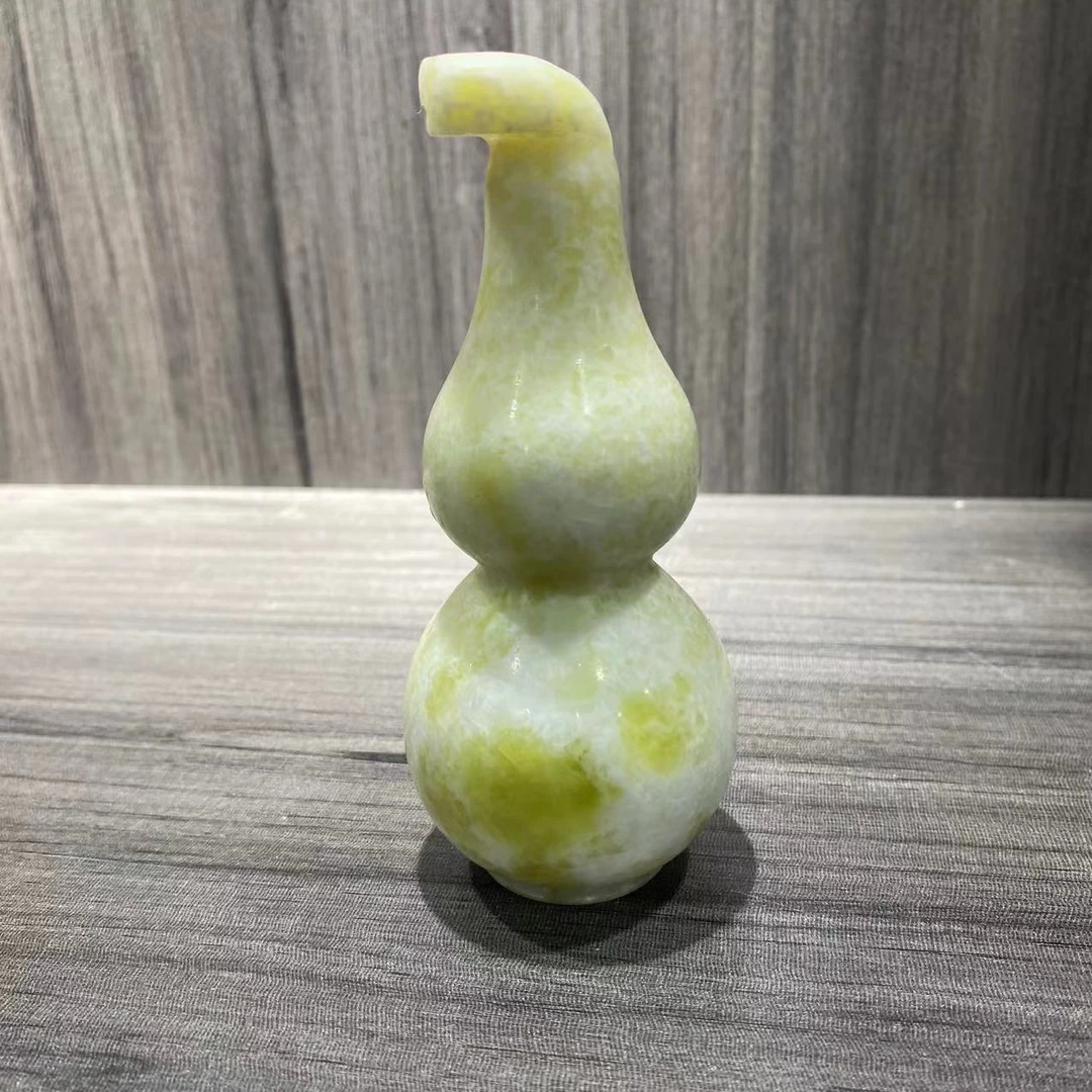 方解石蛇纹石岫玉葫芦摆件（多样性发货）