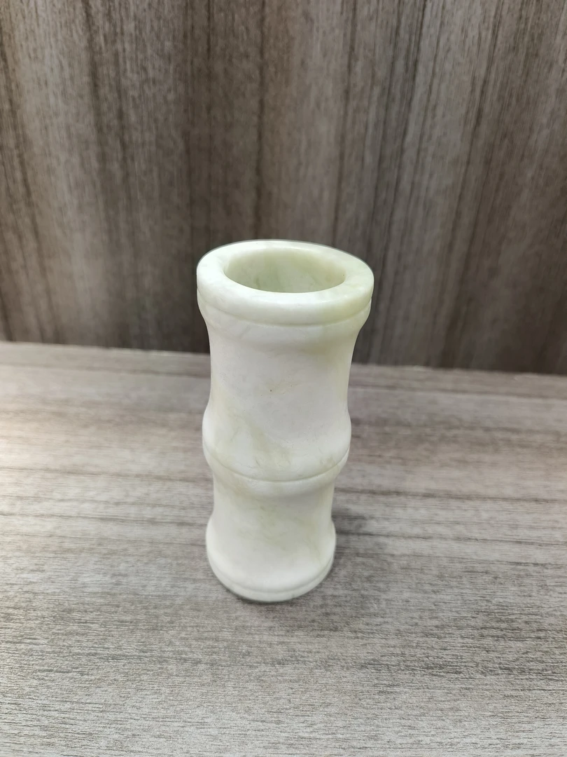 方解石蛇纹石岫玉摆件玉笔筒（多样性发货）