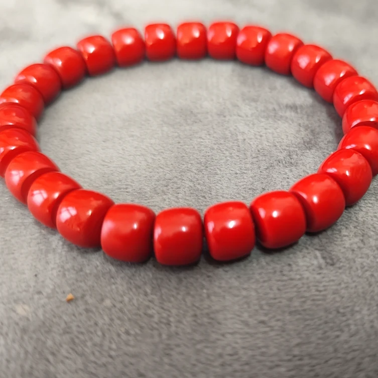 瑞思祥 含辰砂工艺品 【高含量水飞红砂】老型珠天然砂高品手串