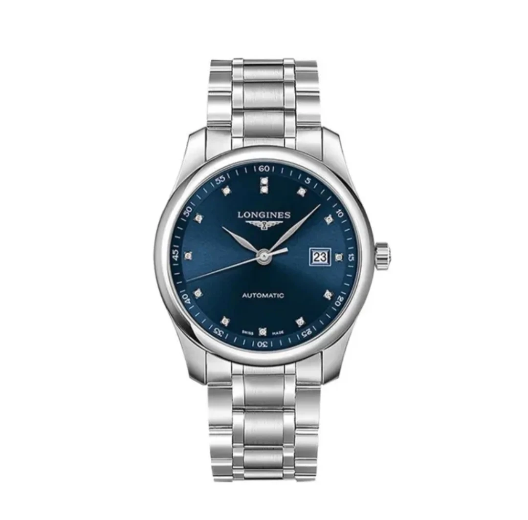 99新 Longines/浪琴 名匠893/42mm自动机械男士蓝色时尚简约名表