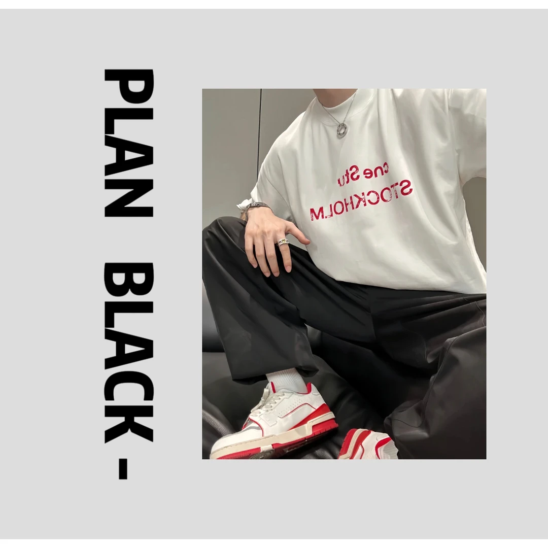 RICH 陈发财【Acn1996】西海岸休闲短袖ins潮流单品字母情侣T恤3314