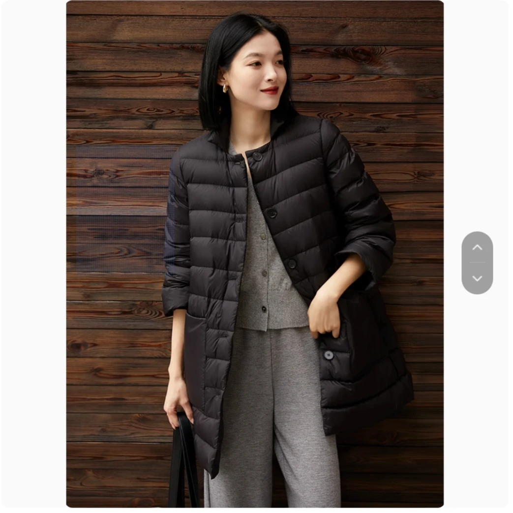 [YRB360578AG] 打破羽绒服的臃肿95白鹅绒 轻奢港范 轻盈羽绒服の