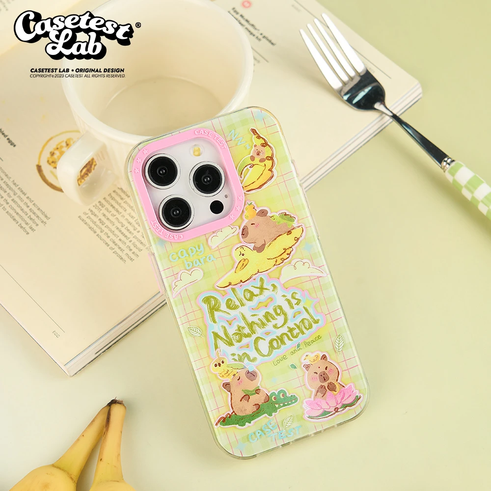 壳试验卡皮巴拉双层手机壳 适用苹果16 15 14 13Promax 新款原创