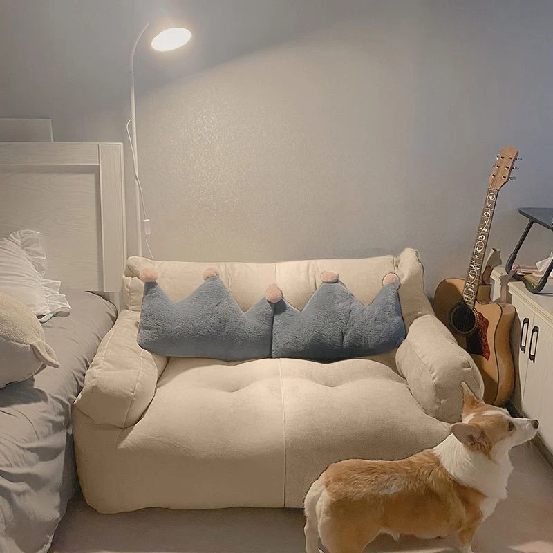 简约懒人沙发豆袋榻榻米卧室网红地上可躺可卧出租房间双人小沙发