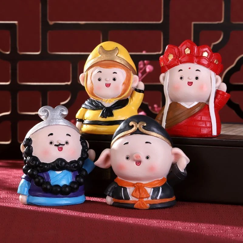 西游记小摆件创意桌面客厅电视机柜下方装饰品中国风国潮公仔玩偶