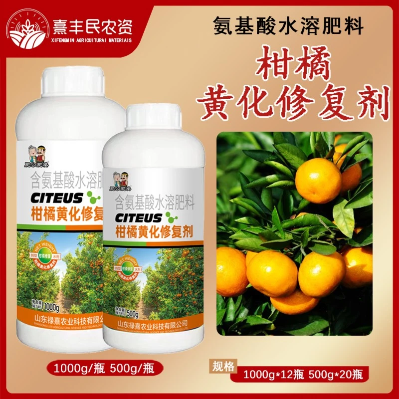 柑橘黄化修复剂果树柑橘黄叶黄化病专用黄叶转绿小花叶用叶面肥