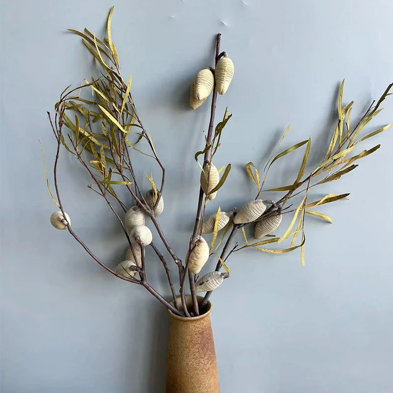 【花落谁家】木梨干花批发进口材高端轻奢花材居家插花酒店插花