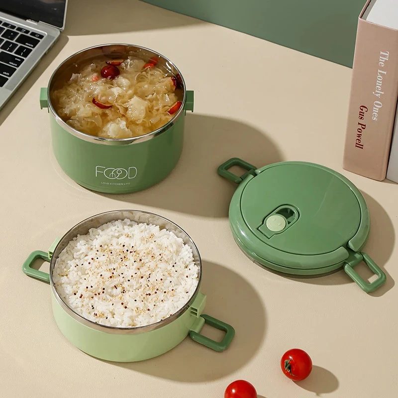 不锈钢双层饭盒保温多层餐盒学便携饭盒