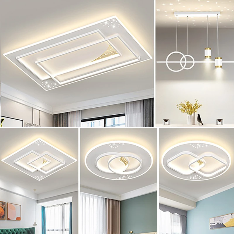 中山客厅灯2024新款灯具简现代约智能led吸顶灯大气全屋套餐组合