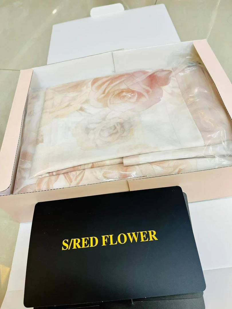 C7636 全棉数码印花100s四件套柏拉图玫瑰-粉 200*230柔软轻奢