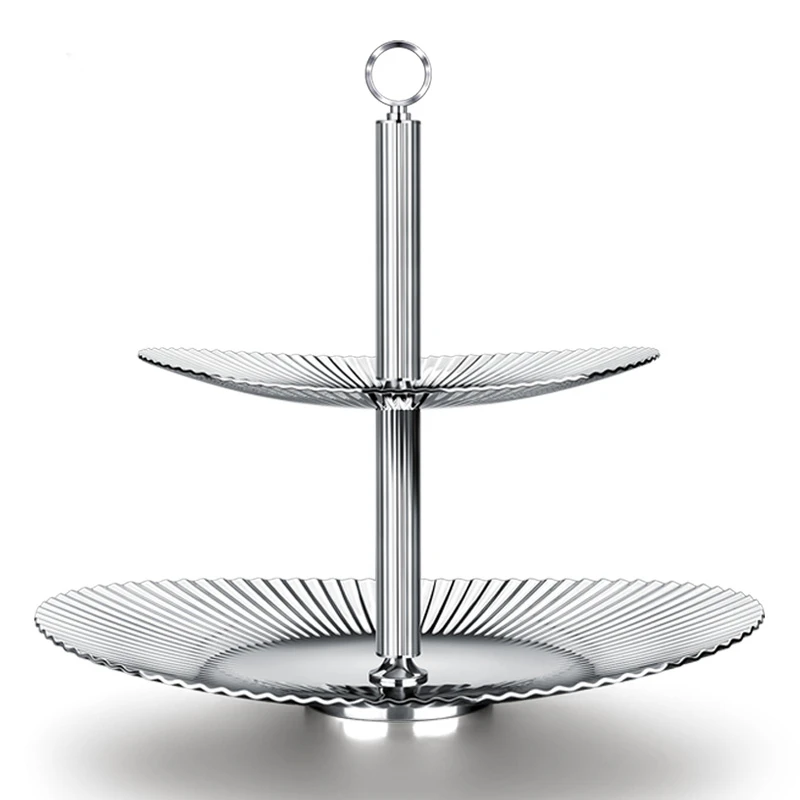 轻奢果盘水果盘双层水果盘北欧风ins时尚家居点心零食盆乔迁礼物