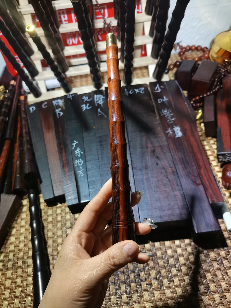 百年老红木老挝大红酸枝降A  A调唢呐全套