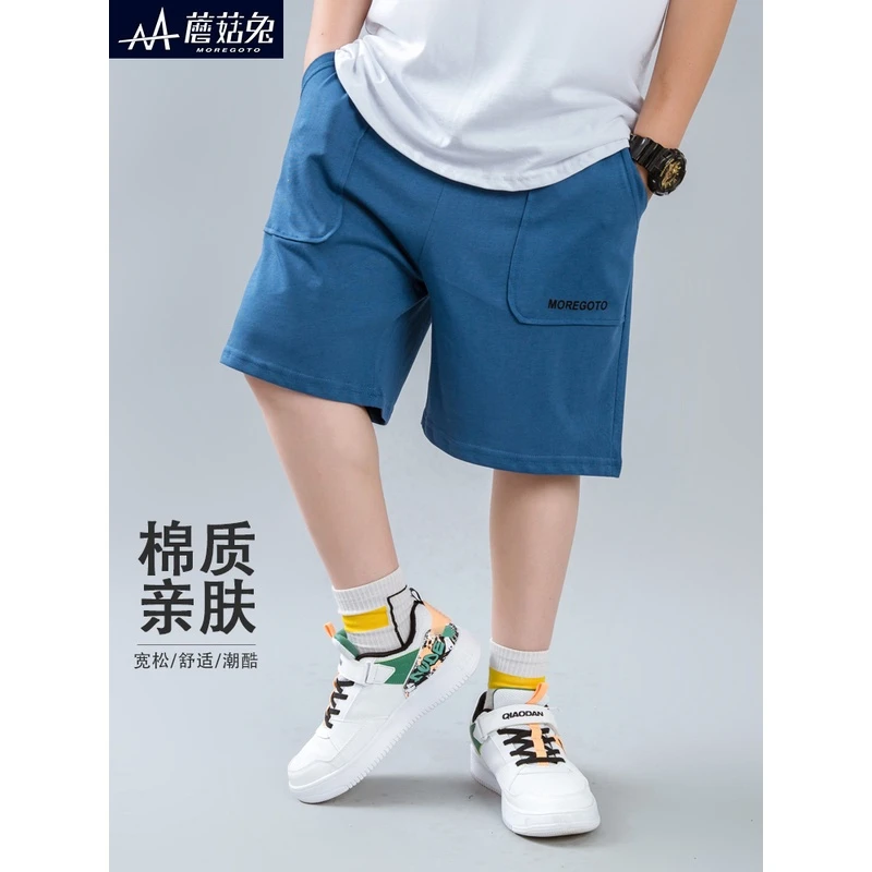 胖童装男童短裤夏薄款外穿2023新款青少年休闲家居裤男孩运动裤潮