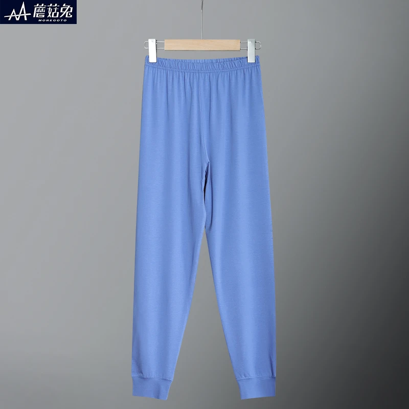 男童秋裤中大童儿童家居裤莫代尔棉薄衬裤宽松加肥男孩睡裤打底裤