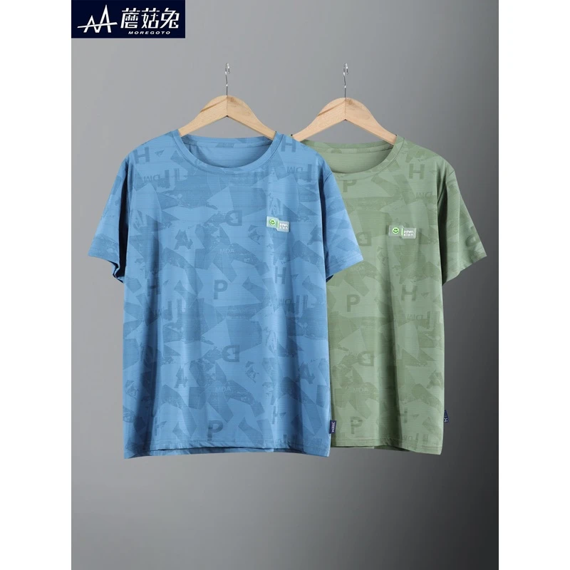 胖男童短袖T恤12岁到15岁潮款冰丝速干衣男大童运动弹力T恤中学生