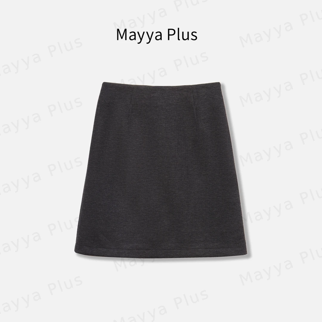 【小暖宝】Mayya Plus麦芽定制轻奢气质显瘦百搭款梭织裙子32446181