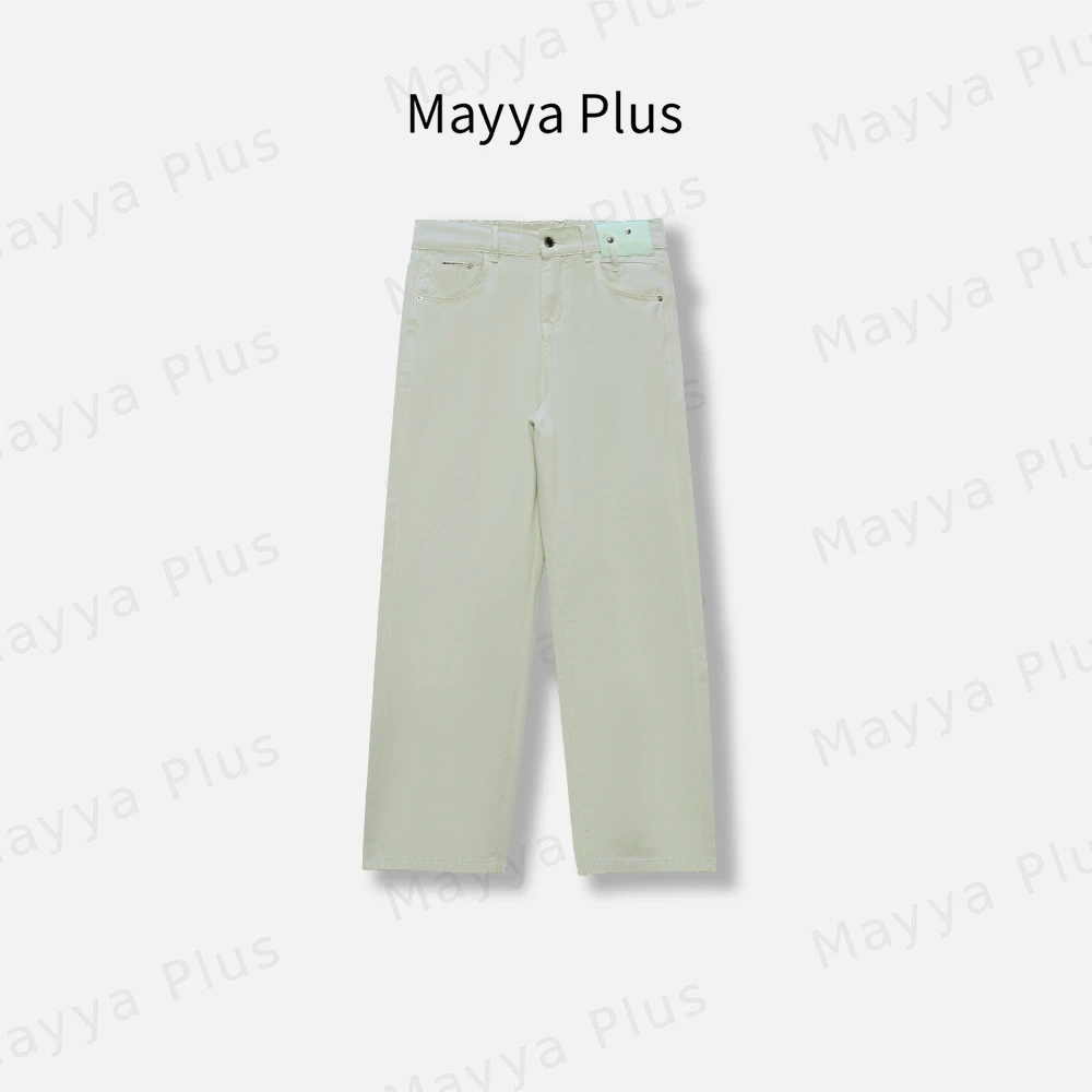 【小腿精】Mayya Plus 麦芽定制轻奢气质显瘦百搭款牛仔裤32426306
