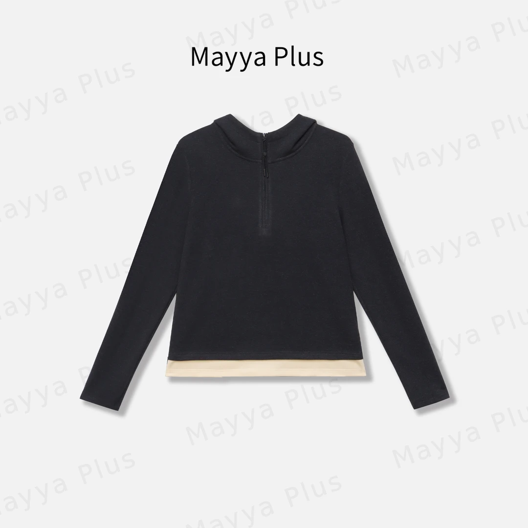 【温暖底牌】Mayya Plus麦芽定制轻奢气质显瘦百搭针织上衣32446533