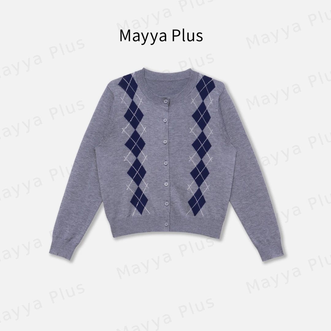 【时间海】Mayya Plus麦芽定制轻奢气质显瘦百搭款毛织上衣32437309