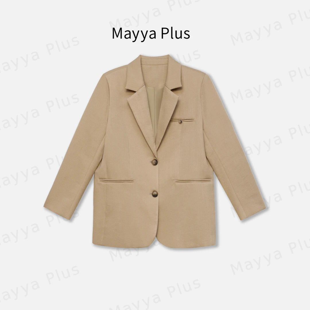 【林肯西装】Mayya Plus麦芽定制轻奢气质显瘦百搭梭织外套32437251