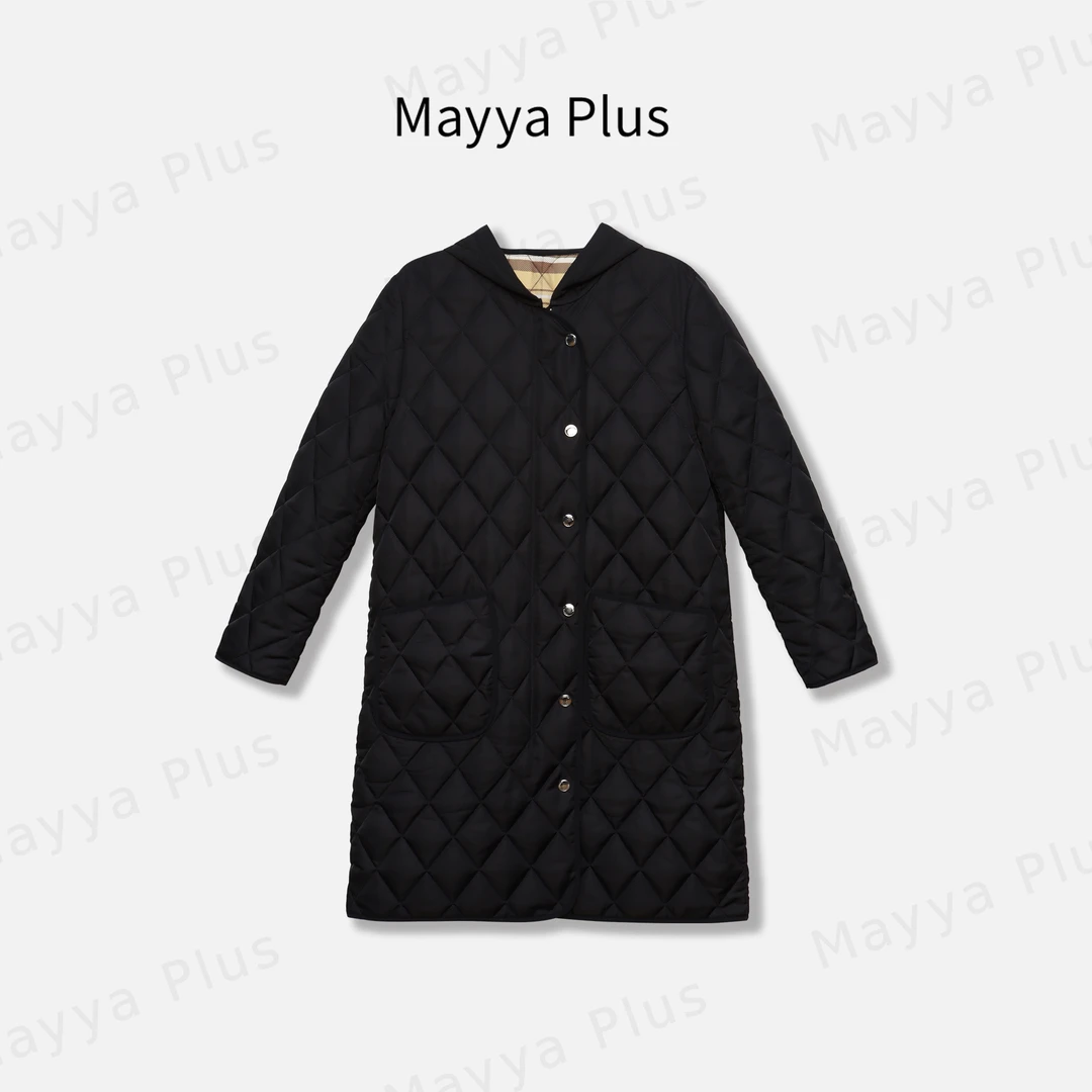 【英伦周刊】Mayya Plus麦芽定制轻奢气质显瘦百搭款棉衣32446523