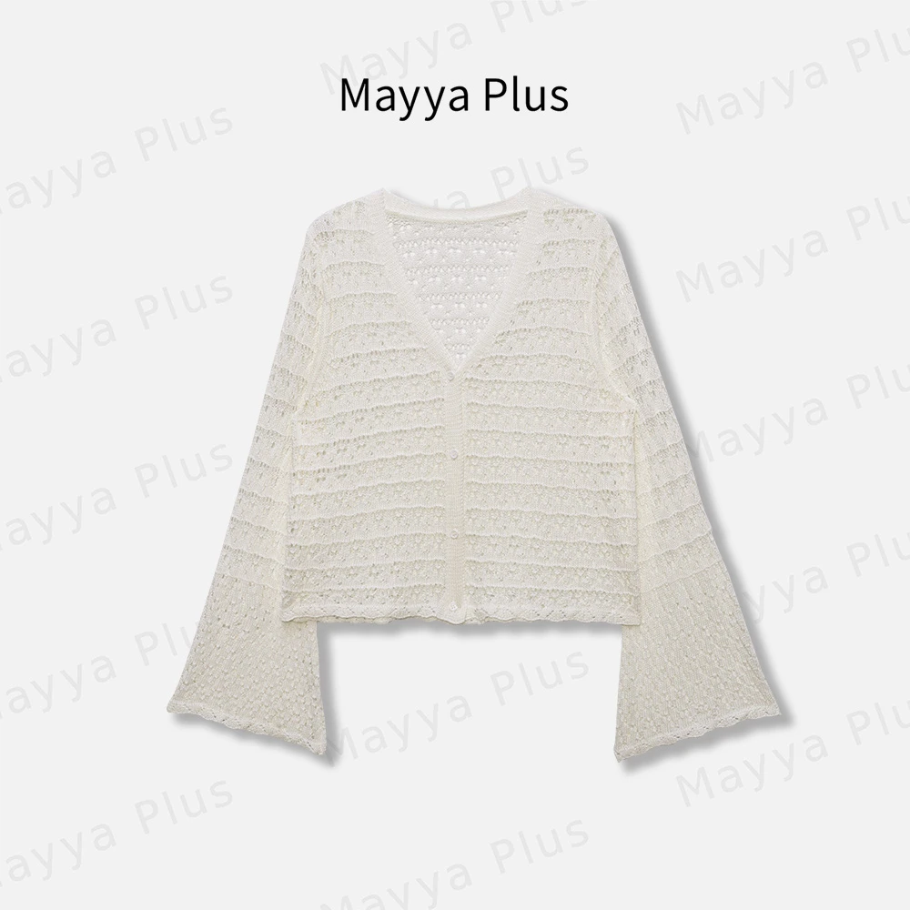 【舒芙蕾】Mayya Plus麦芽定制轻奢气质显瘦百搭款针织开衫32427166