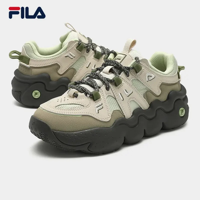 Fila/斐乐情侣冬季新款【复古帕尼尼】加厚保暖面包鞋F12W412111F