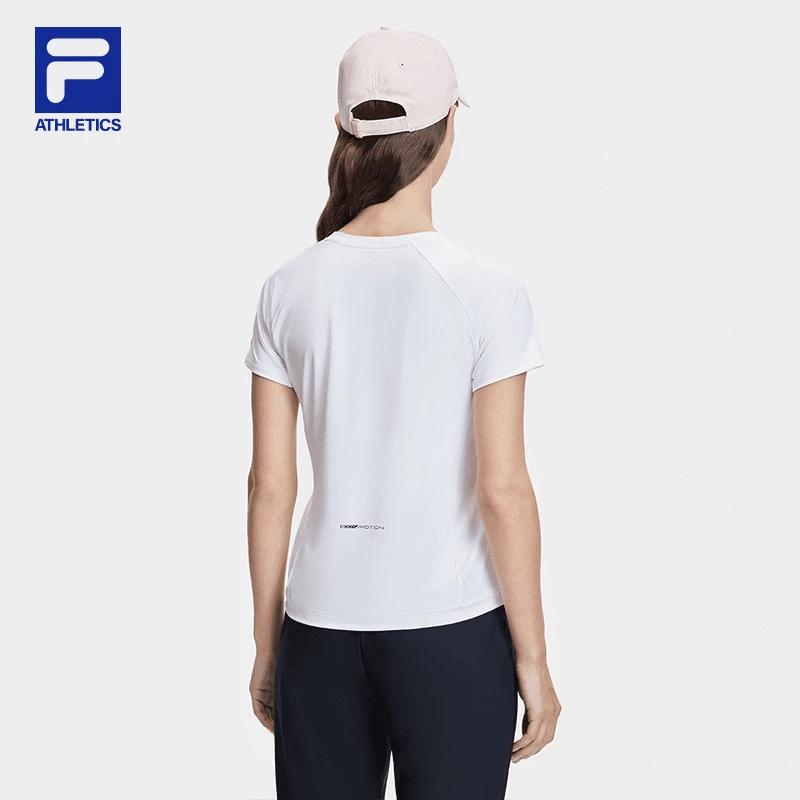 FILA/斐乐女夏新款【简约时尚休闲百搭】运动针织短袖A11W421112F