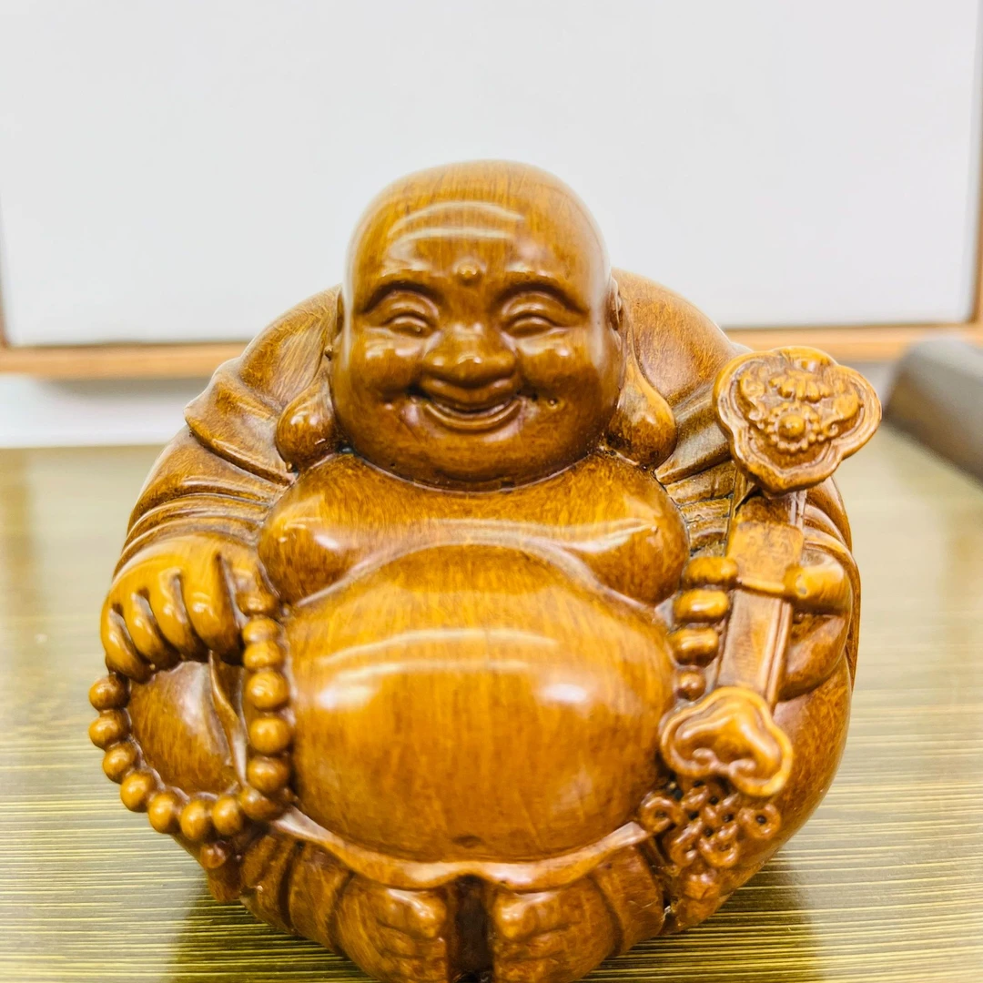 （小弥勒）家居中式工艺品玄关博古架公司开业礼物摆件